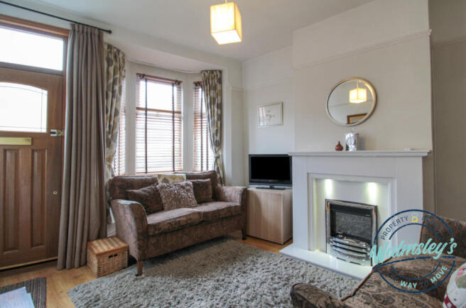 Front room with bay