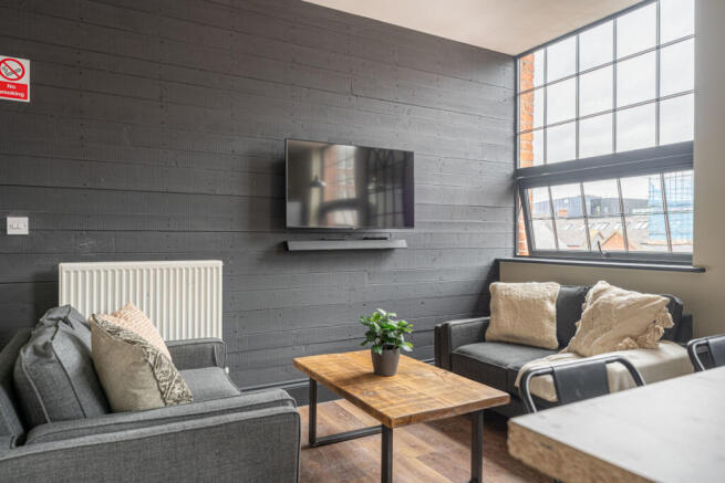 The Hosiery Factory Flat J Living Room 3