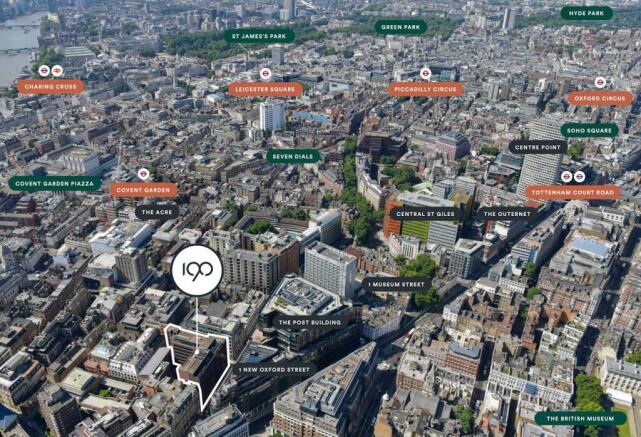 building in relation to key places