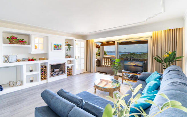 Sea views from the living area