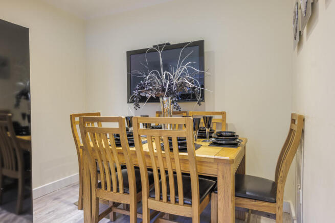 Dining area in ki...