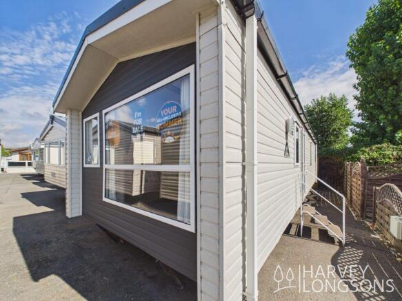 Exterior of the Atlas Eden holiday caravan for sal