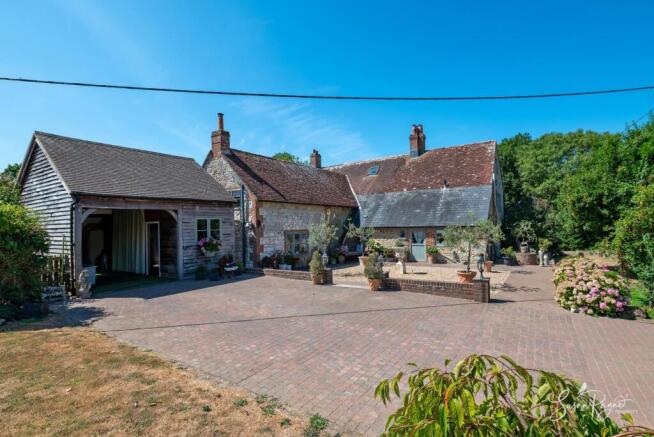 Courtyard and Garage