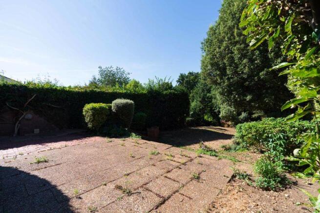 patio area overlooking the garden