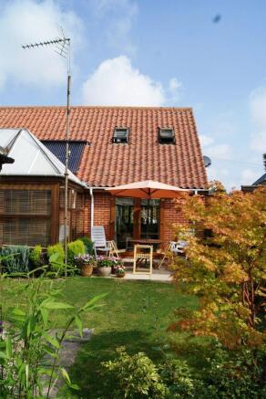 Rear of house