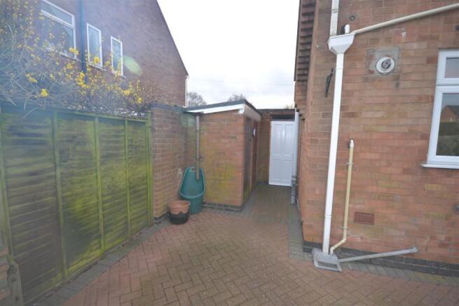 Rear patio/store