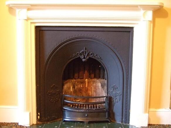 dining room fireplace