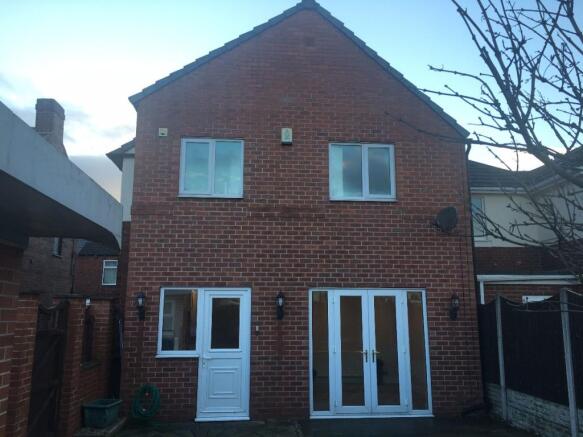 Rear of house