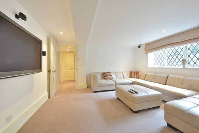 Lower TV room