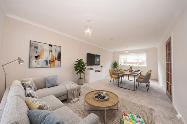 Virtually Staged Dining Lounge