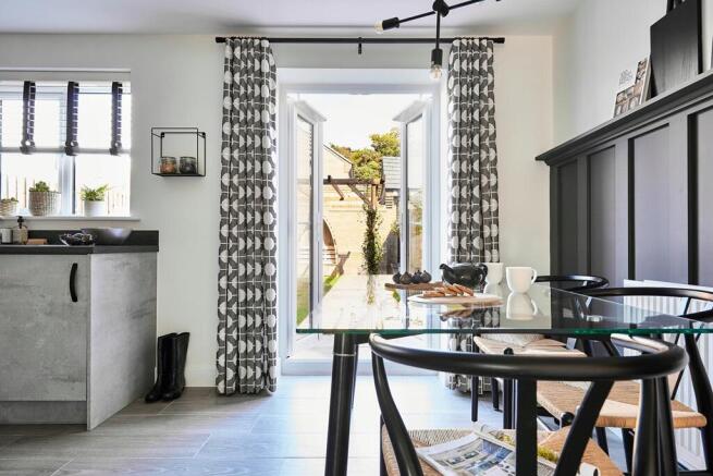 Complete with French doors to access the rear garden