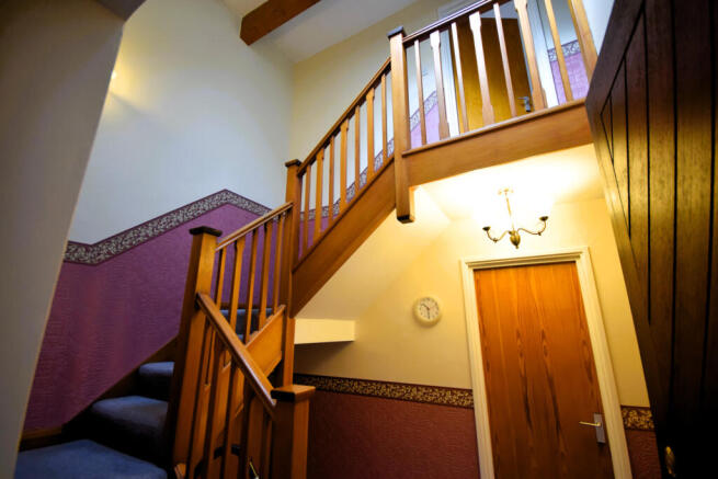Stairs to landing