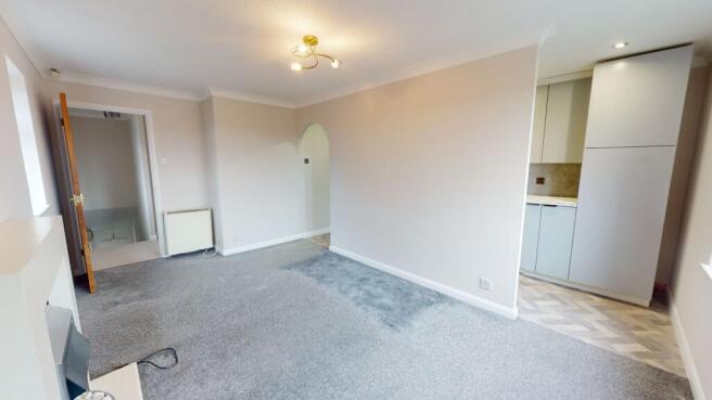 Open plan kitchen/living room