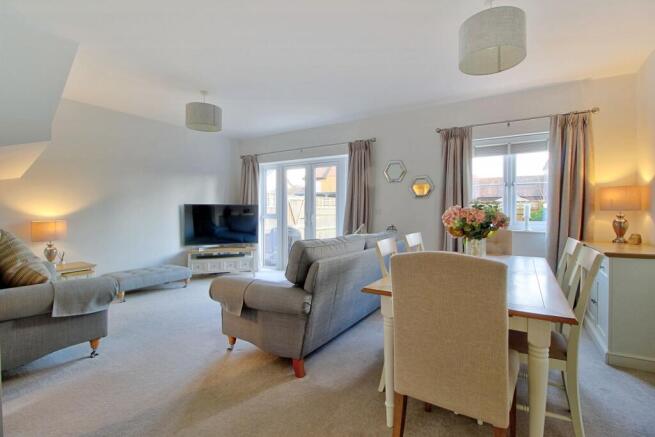 Patio doors to enclosed garden