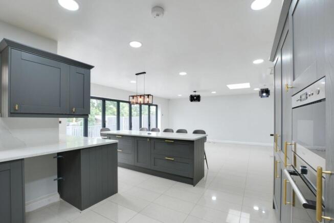 Open Plan Fitted Living Dining Kitchen