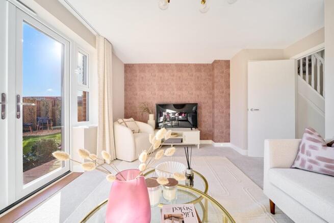 French doors opening out to the garden