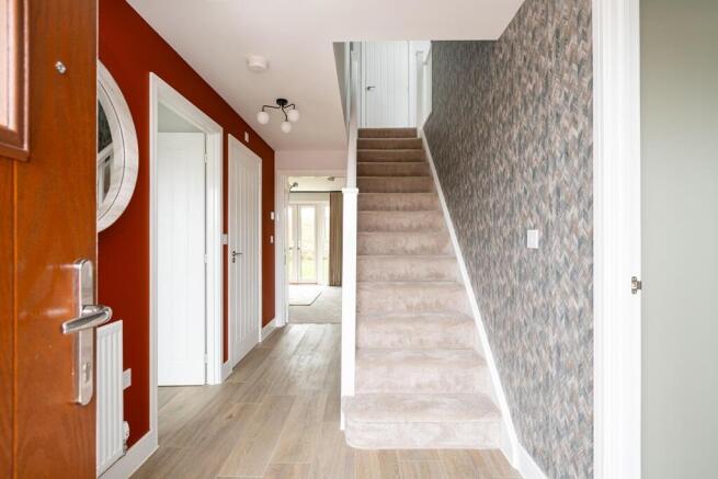 The Marford has a bright and spacious hallway with under stairs storage