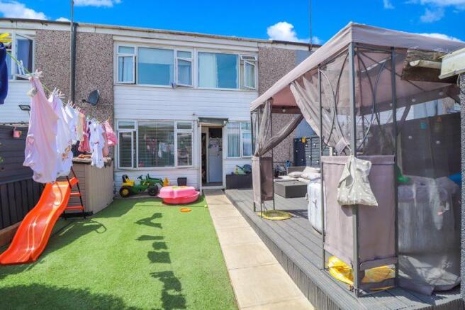 Rear of property