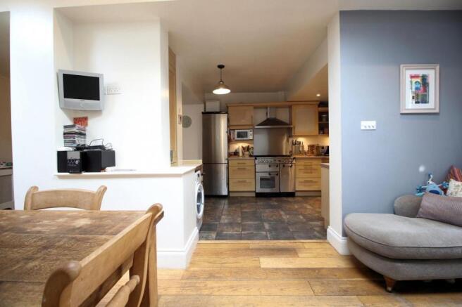 dining  into kitchen