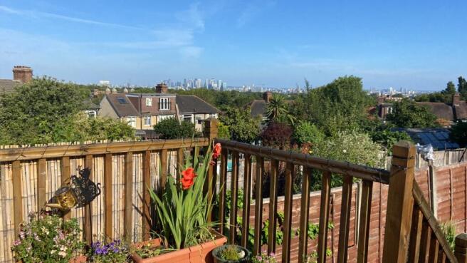 Garden deck view daylight