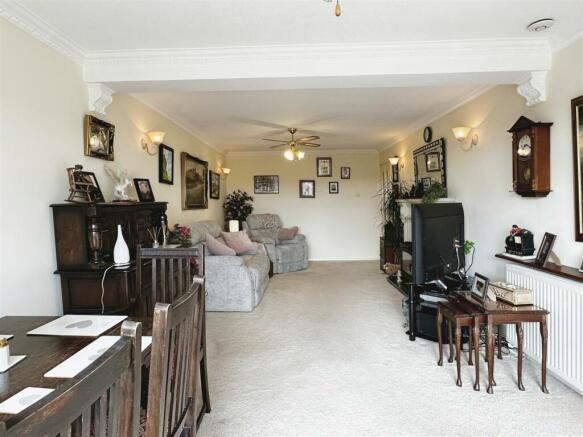 Lounge with through Dining Room