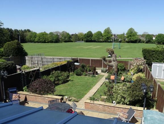 Back garden _ park view from Bedroom 2