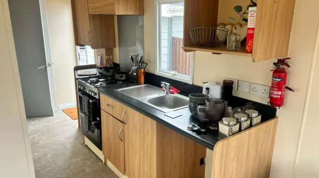 Fully Fitted Kitchen In Abi Vista Holiday Caravan