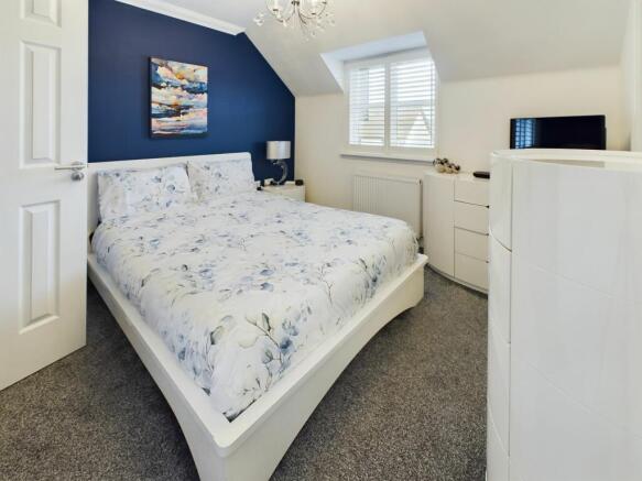 Master Bedroom with mirrored double wardrobes