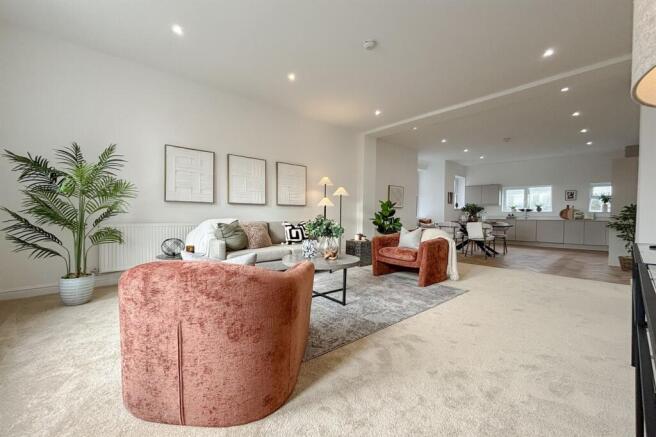 Open plan reception room
