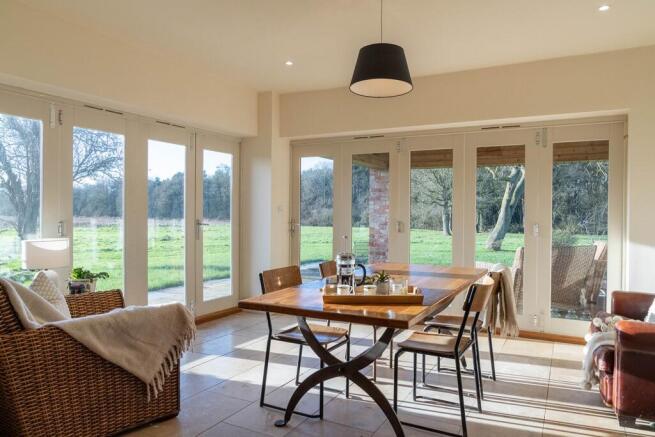 Light and bright dining space