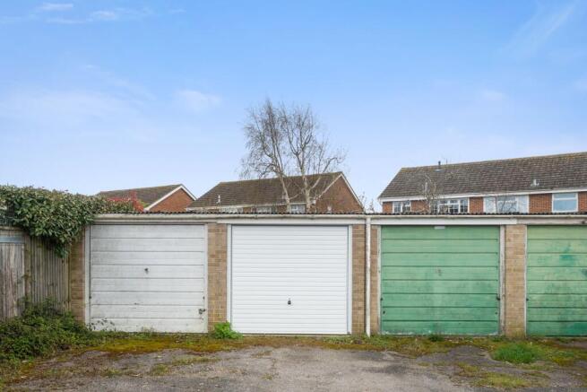 Lock-up garage with a new door