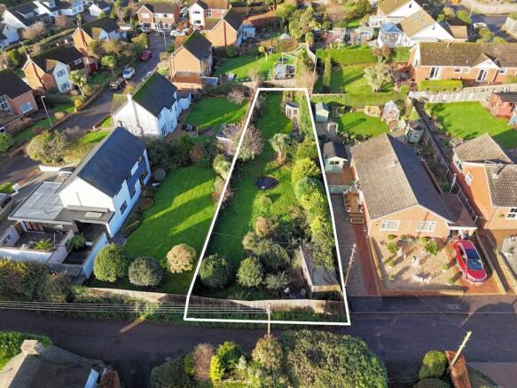 Aerial view of land