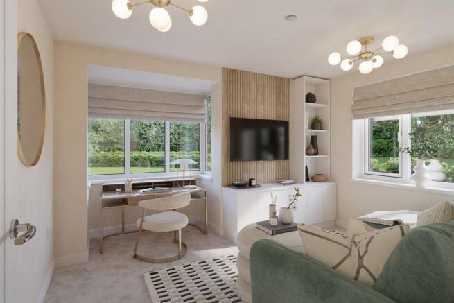 This room could be used as a snug, study or family room
