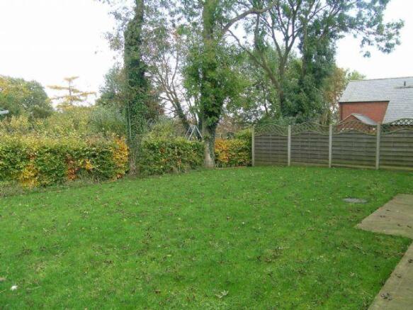 Side lawned garden