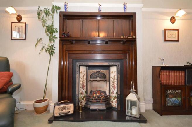 Lounge feature fireplace