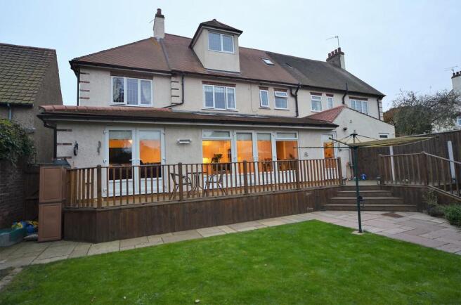 Rear of property