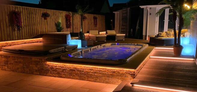 Swimspa at Night