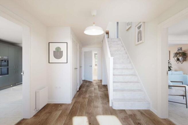 Welcoming hallway with storage options