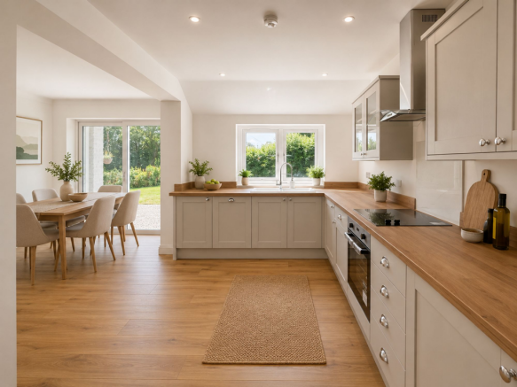 Kitchen - Virtually staged