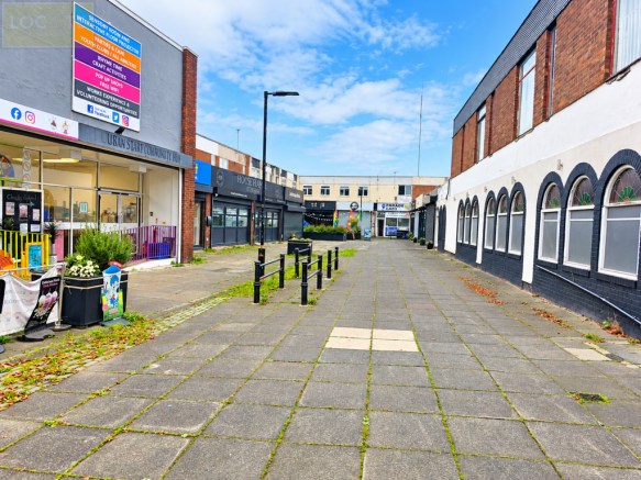 Bright Empty Community Shopping Arcade