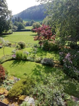 Gardens, viewed from the dormer bedroom