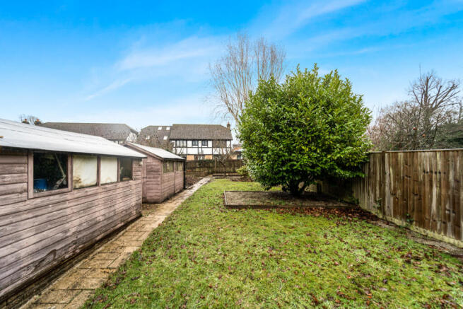 Large private rear garden