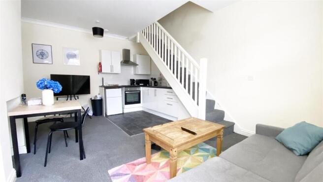 Living Room With Kitchenette