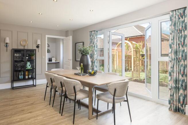Kitchen diner in the Oxford Lifestyle detached three bedroom home