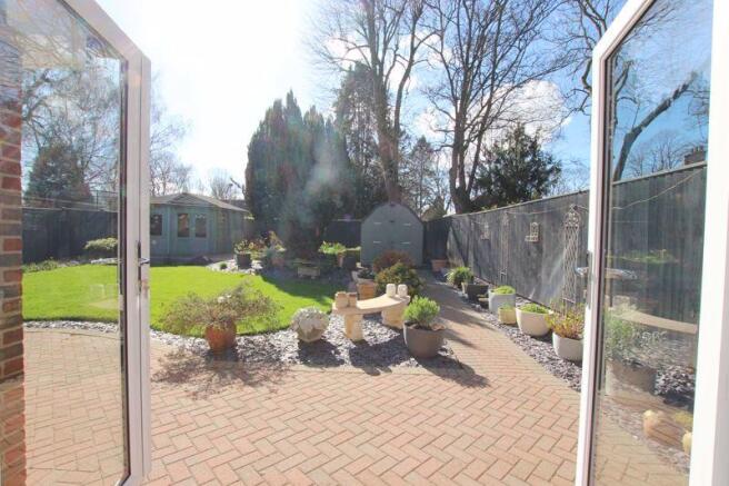 View into garden