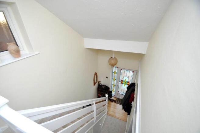 View down to hall