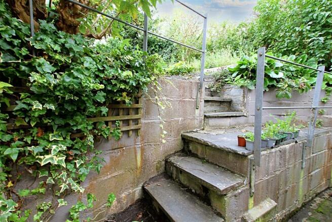 Step up to rear garden