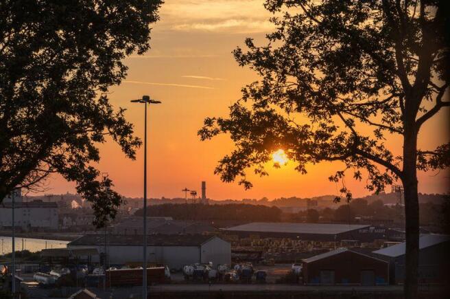 Front View Sunset