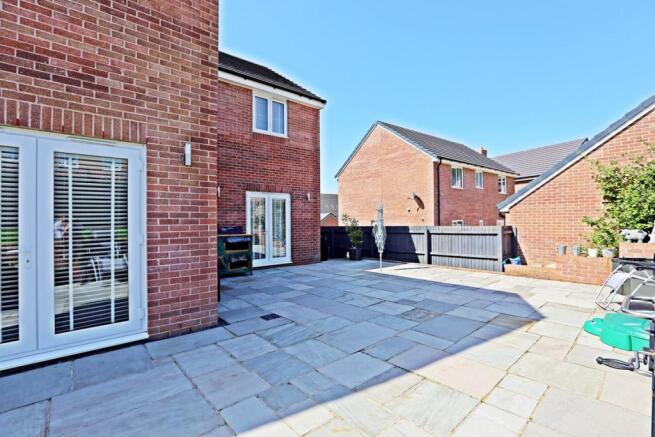 Generous patio area