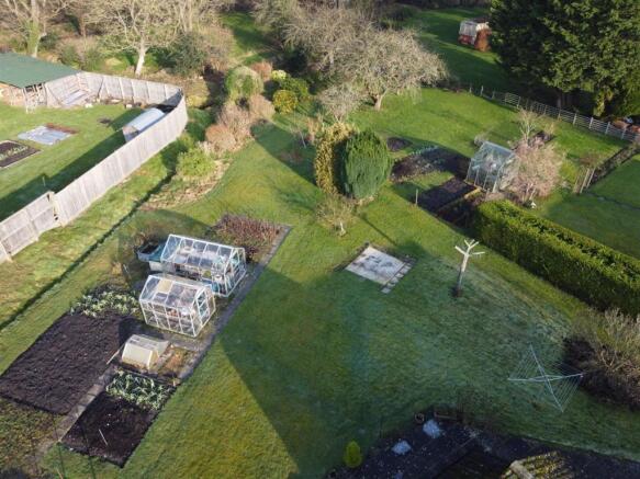 Aerial View Rear Garden